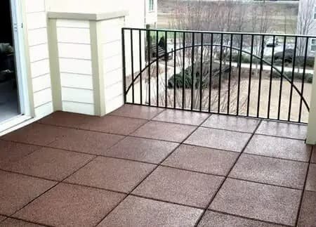 Rubber Paver Tiles