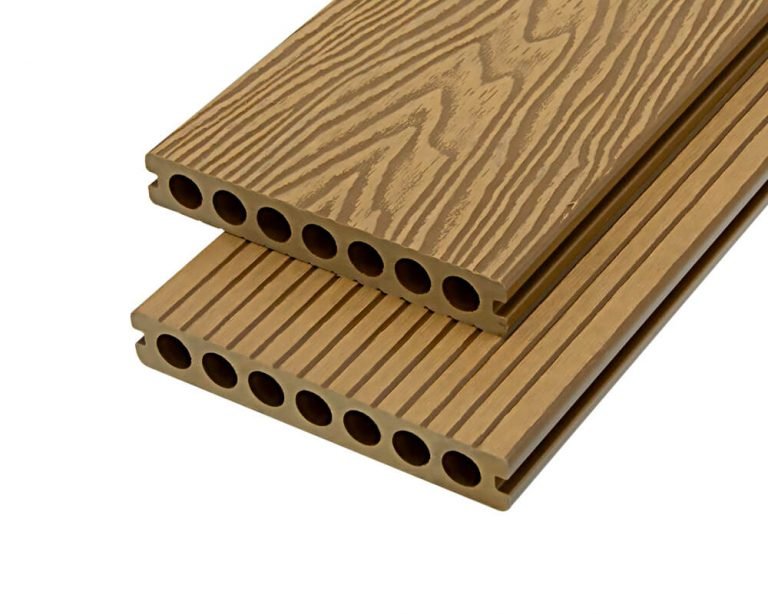 Deep Embossed Circle Hollow Composite Decking 768x614